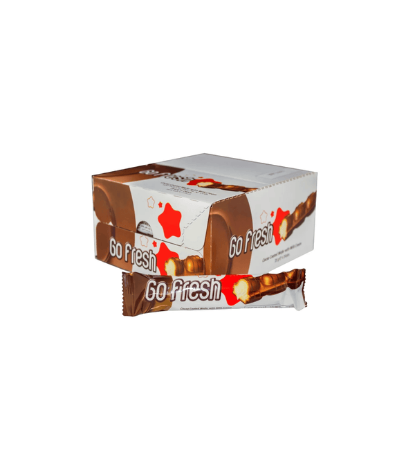 Box of Go Fresh products on a white background