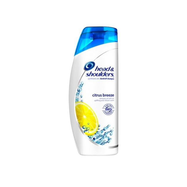 Head & Shoulders Citrus Breeze shampoo bottle on a white background
