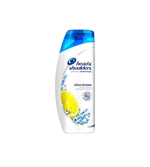 Head & Shoulders Citrus Breeze shampoo bottle on a white background