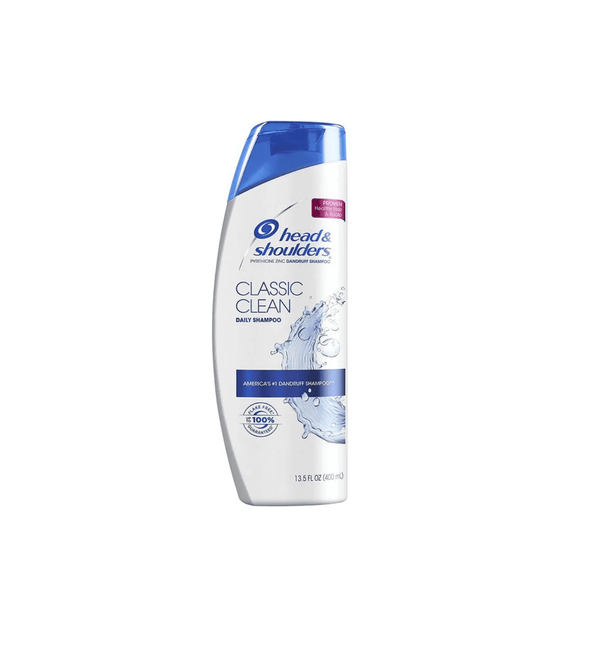 Head & Shoulders Classic Clean shampoo bottle on a white background
