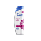 Head & Shoulders shampoo bottle with floral design on a white background