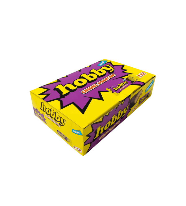 Hobby Caramel Nougat Chocolate box  in the white background