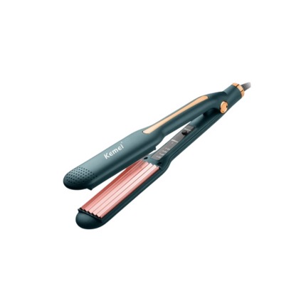 Kemei hair straightener on a white background
