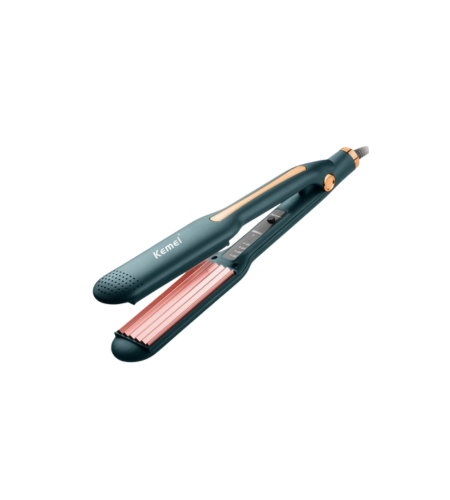 Kemei hair straightener on a white background