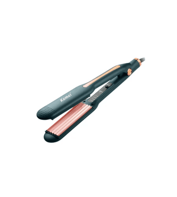 Kemei hair straightener on a white background