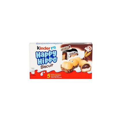 Box of Kinder Happy Hippo Biscuit on a white background