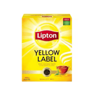 Lipton Yellow Label tea box on a white background