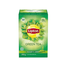 Lipton green tea box on a white background