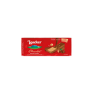 Loacker chocolate wafer package on a white background