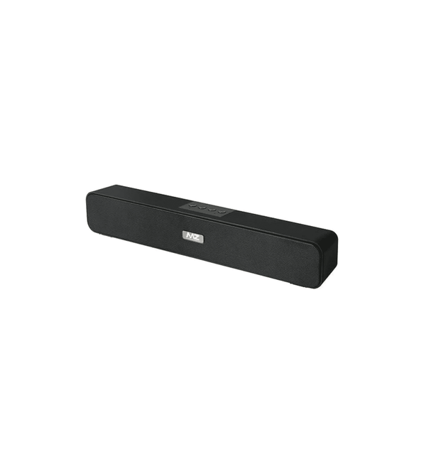 Black sound bar on a white background
