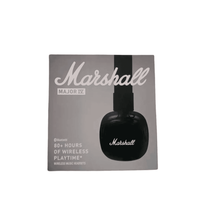 Marshall major headset box with white background