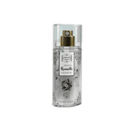 Perfume bottle labeled 'Scented Romantic' on a white background