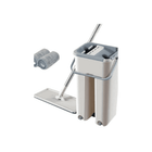 Mop and bucket set with a roller on a white background