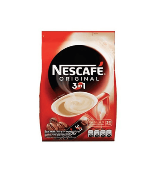 Nescafe Original 3in1 coffee package on a white background