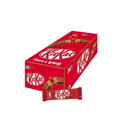Nestle kitkat chocolate box in white background