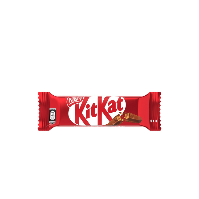 KitKat chocolate bar packaging on a white background