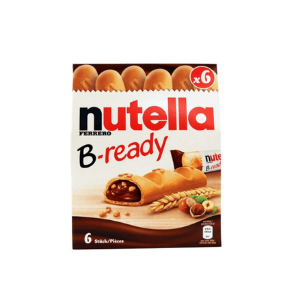 Nutella B-ready packaging with Nutella logo and product image on a white background
