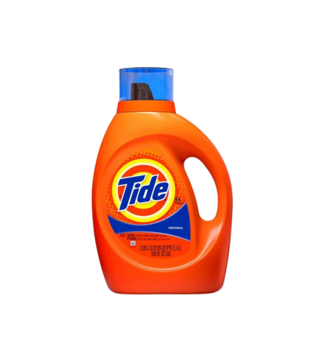Orange Tide laundry detergent bottle on a white background