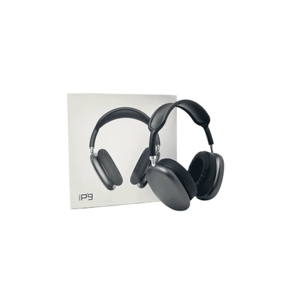 Black headphones with a box labeled 'JBL' on a white background
