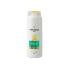 Pantene shampoo bottle on a white background