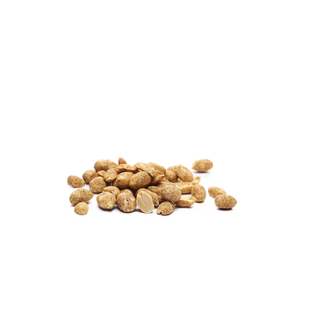 Pile of peanut pepper on a white background