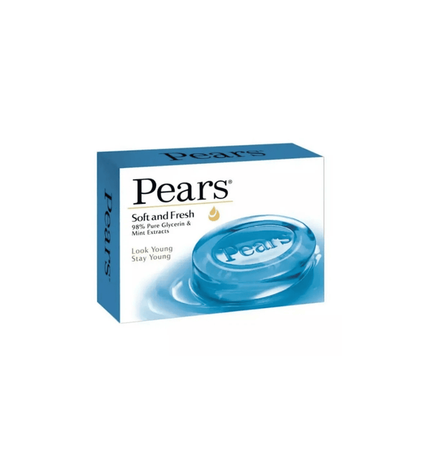 Pears soap packaging on a white background