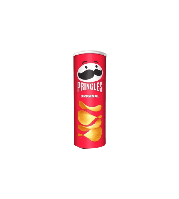 Pringles Original potato chips can on a white background