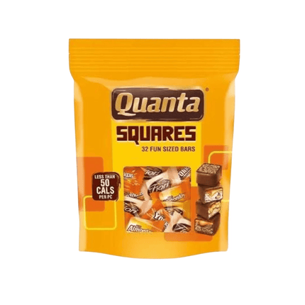 Quanta Squares snack package on a white background