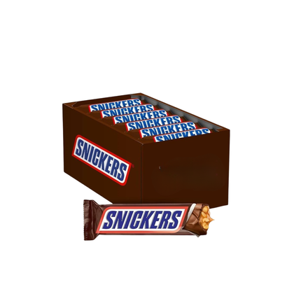 Snickers  chocolates box in white background