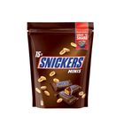 Snickers minis chocolate package on a white background