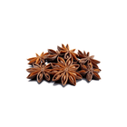 Star anise pods on a white background