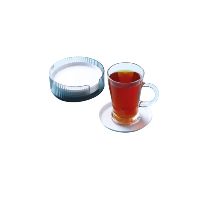 Tea coaster on a white background