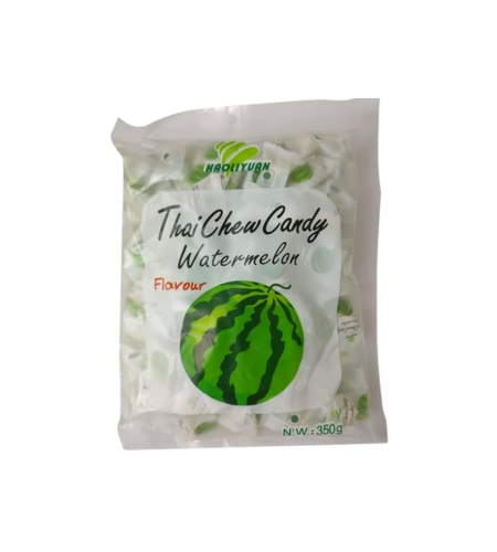 Pack of Thai Chew Candy Watermelon flavor on a white background