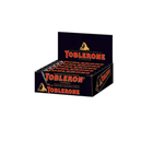 Box of Toblerone chocolate bars on a white background