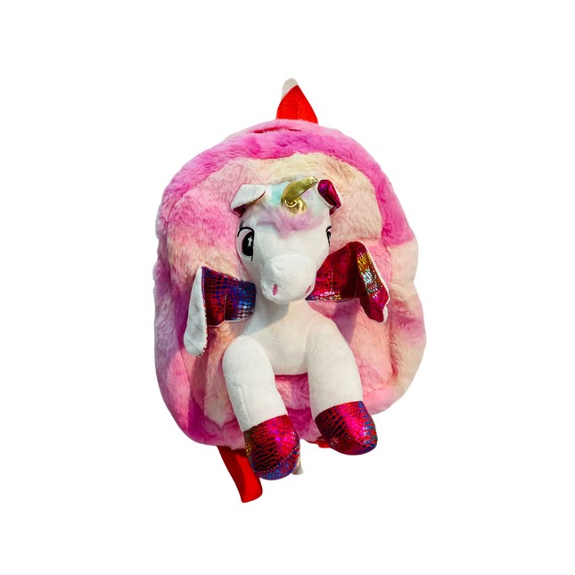 Bag pack with a unicorn design on a white background
