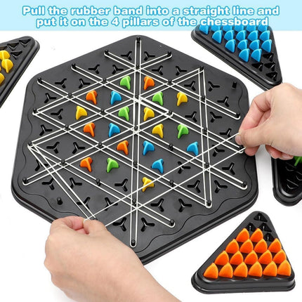 Triangle Chain Game - Geometric Boad game