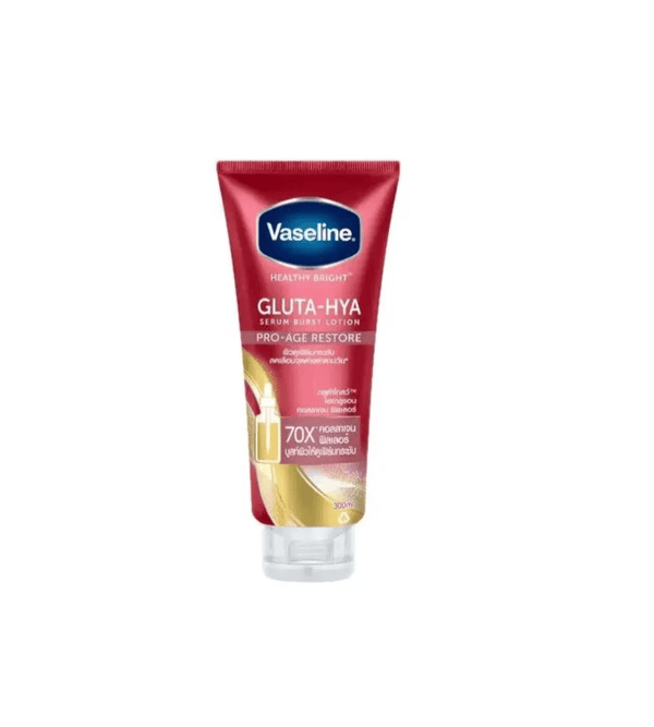 Vaseline Gluta-Hya tube on a white background