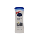 Vaseline Advanced Repair body lotion bottle on a white background
