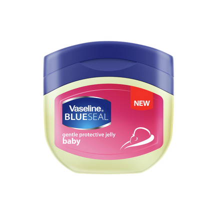 Vaseline Blue Seal baby jelly on a white background