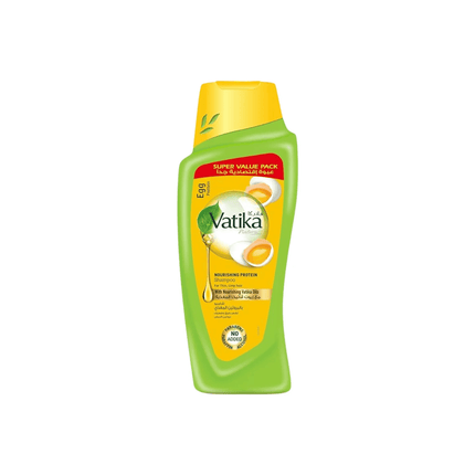 Vatika shampoo bottle on a white background