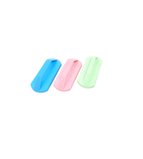 Set of washing brushes in various colour with white background