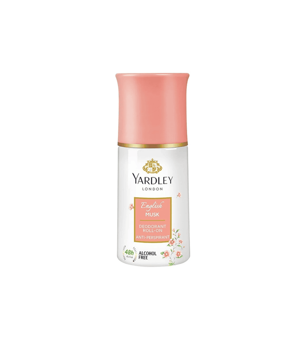 Yardley London English Musk perfume bottle on a white background