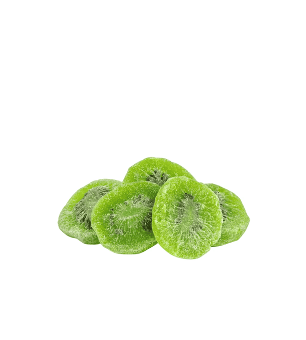 Sliced kiwi fruits on a white background