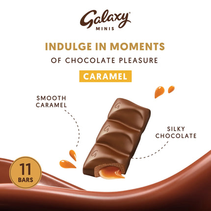 Galaxy minis caramel chocolate bars 154g