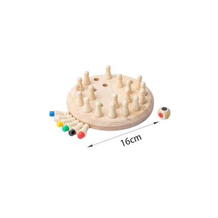 Wooden Memory Chess Game for Kids – Color Matching & Brain Development Toy