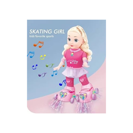 Skating Girl Musical Doll with Lights
