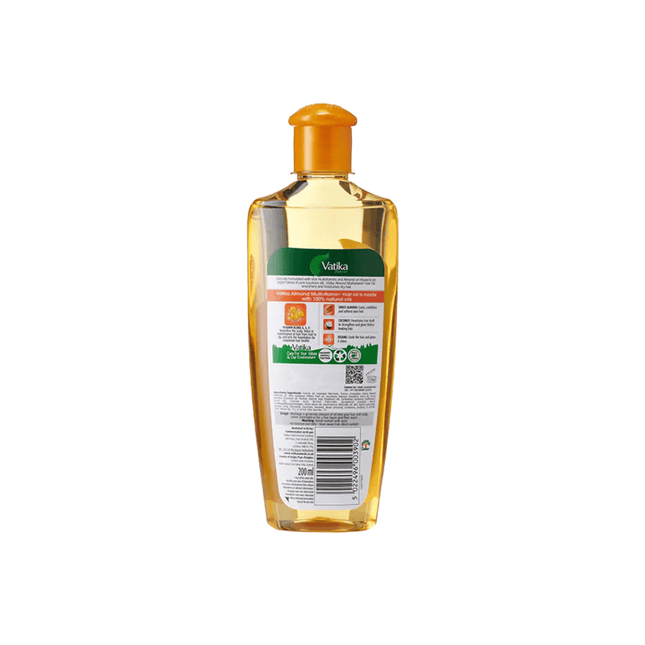 Vatika Naturals Argan Enriched Hair Oil – Moisture & Softness (200 ml)