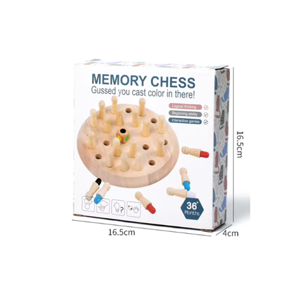 Wooden Memory Chess Game for Kids – Color Matching & Brain Development Toy