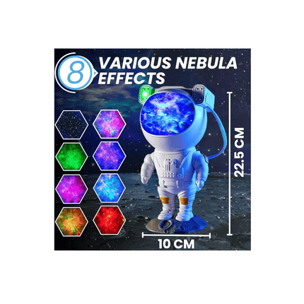 Astronaut Galaxy Star Projector Night Light with Remote Control & USB Power