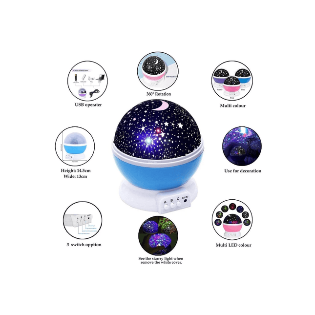 Star Master Dream Rotating Projection Lamp